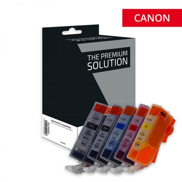 CANON PGI 520/ CLI 521 Pack(x5) Premium
